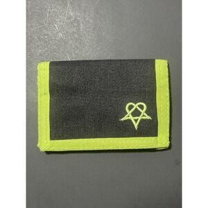 Y2K HIM Heartagram Skateboarding Black Canvas Wallet